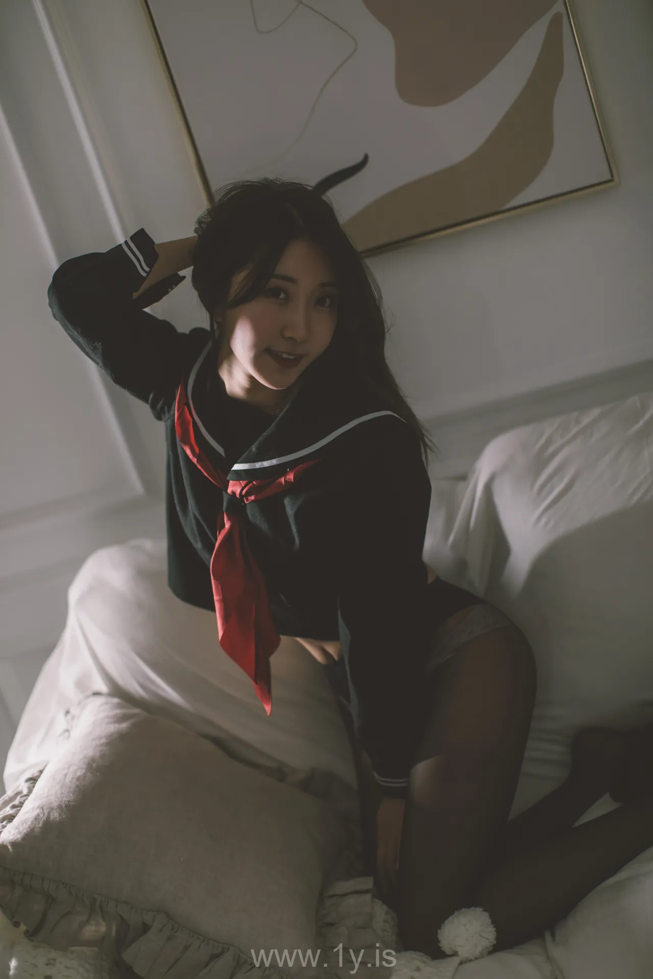 Coser@黑川 NO.014 Sexy & Delightful Chinese Beauty 黑色JK服